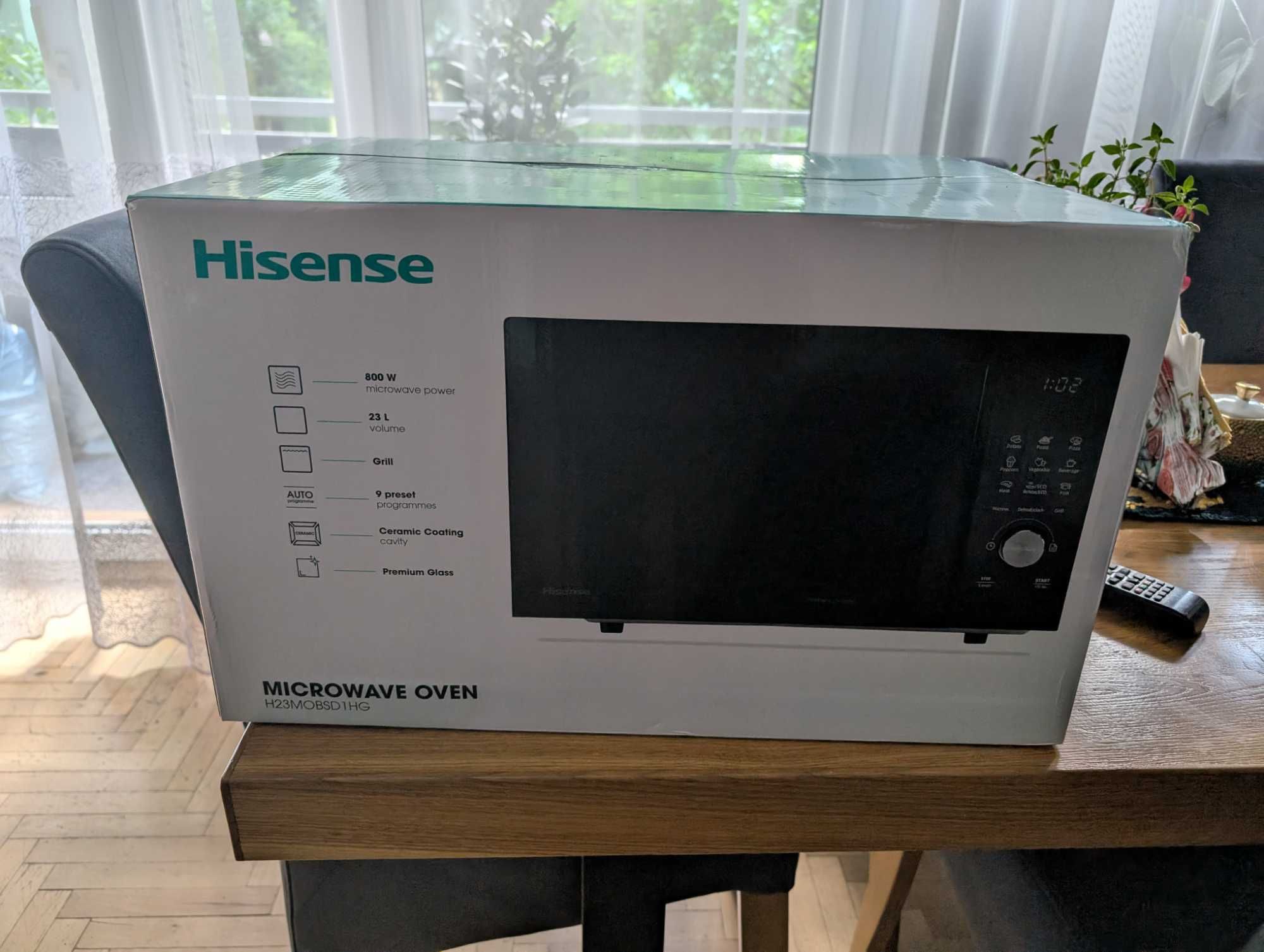 Kuchenka mikrofalowa Hisense H23MOBSD1HG – nowa oryginalnie zapakowana