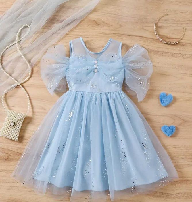 Nowa suknia Kopciuszek Cinderella wróżka, r. 110/116 przebranie bal