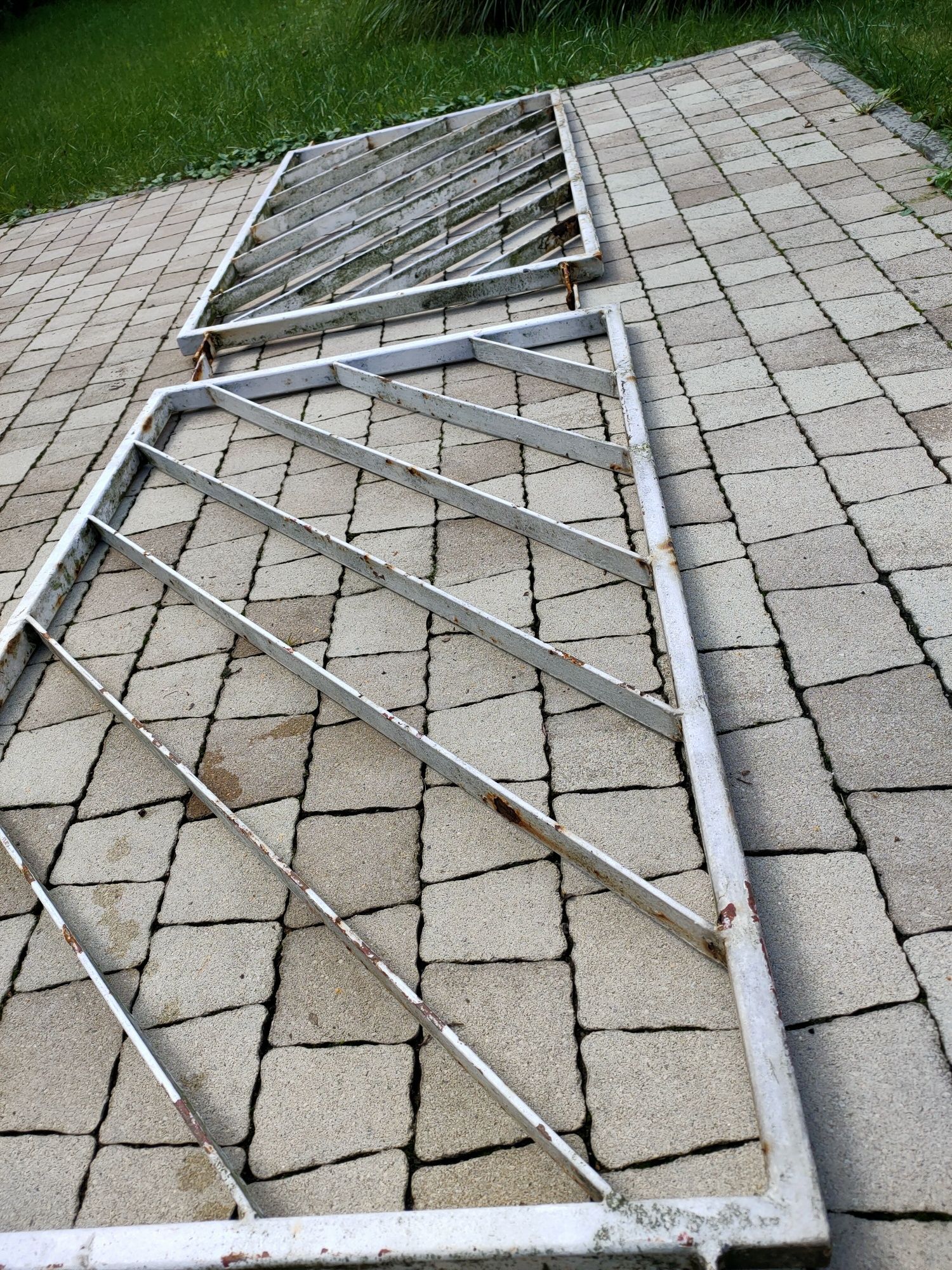 Przęsło stalowe, krata, balustrada, płotek