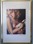 Tamara de Lempicka - woman with the dove - kobieta z gołębiem + certyf