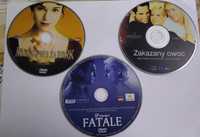 3 filmy na DVD - " Zakazany Owoc", " Femme Fatale" i " Mansfield Park"