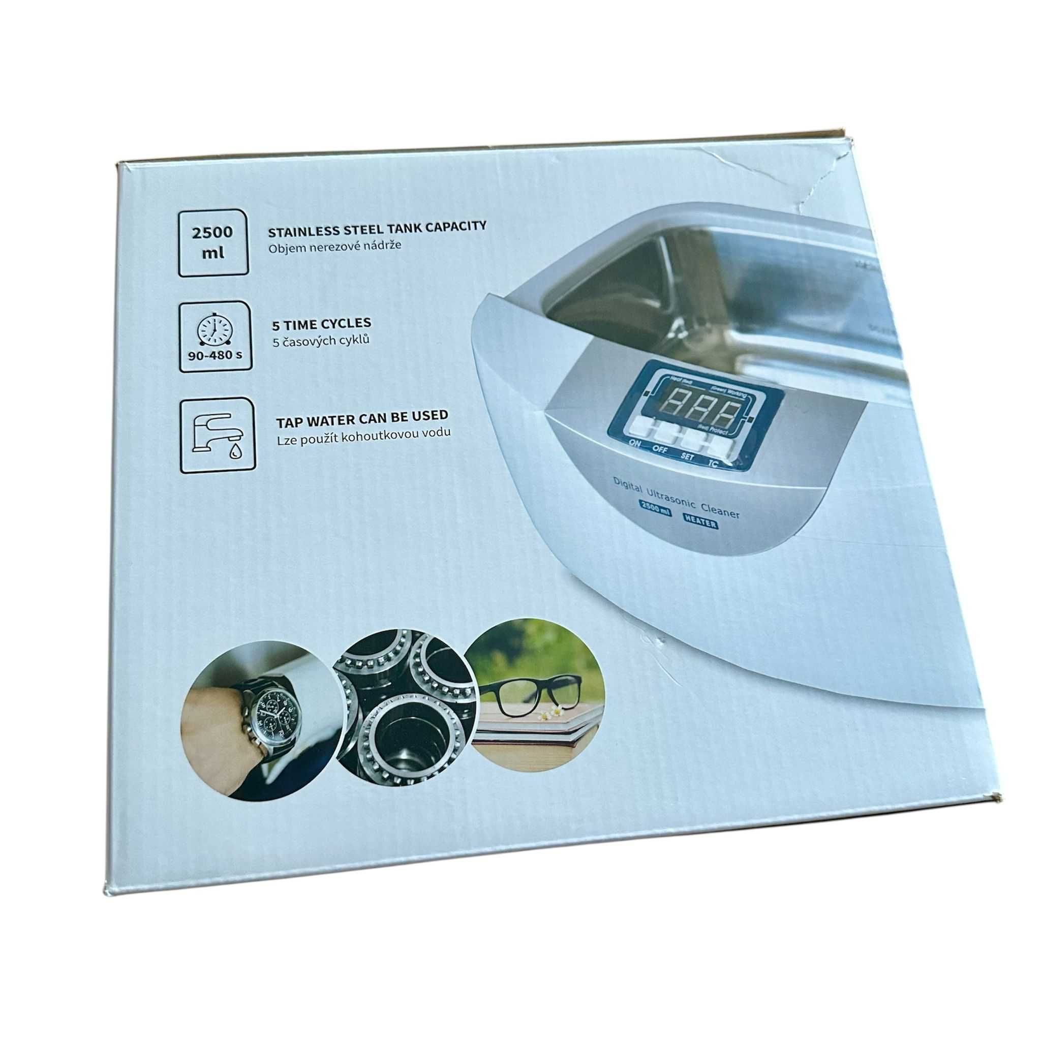 Aparelho de limpeza por ultrassons 2500ml