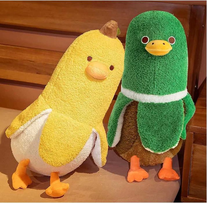 Shownicer Pluszowa kaczka w kształcie banana 70 cm prezent dla dzieci