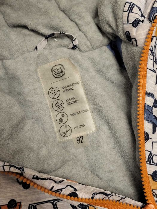 Cool Club Smyk zimowa kurtka chłopięca r. 92