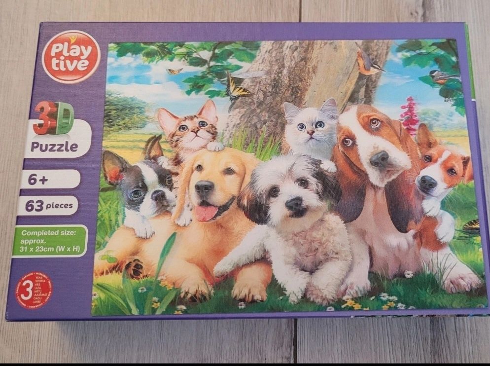 Puzzle 3D zwierzęta