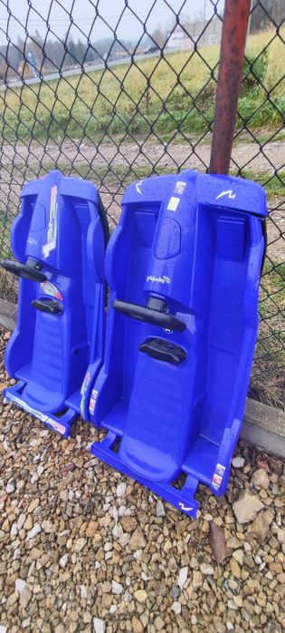 Nartosanki Sanki zimowe dla dziecka z kierownicą bolid