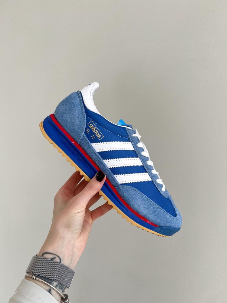Чоловічі Кеди Adidas Sl 72 Blue White  (Сині),адідас сл,adidas sl 72 b