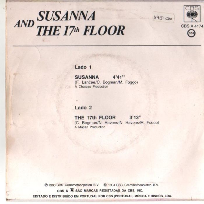 Disco vinil Susanna dos The Art Company