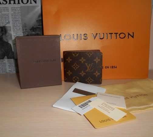 Louis Vuitton portmonetka portfel męski skóra 01487