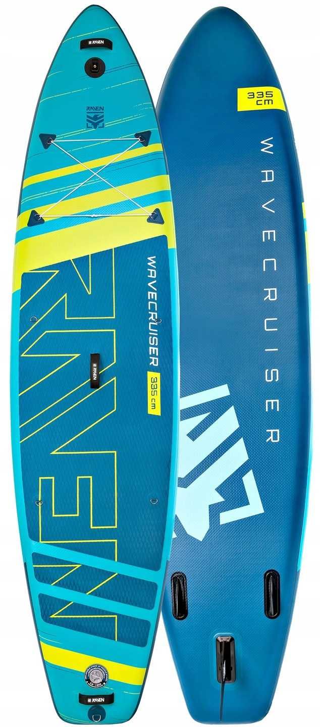 Deska SUP RAVEN WaveCruiser Blue/Lime 11'5 z siedziskiem