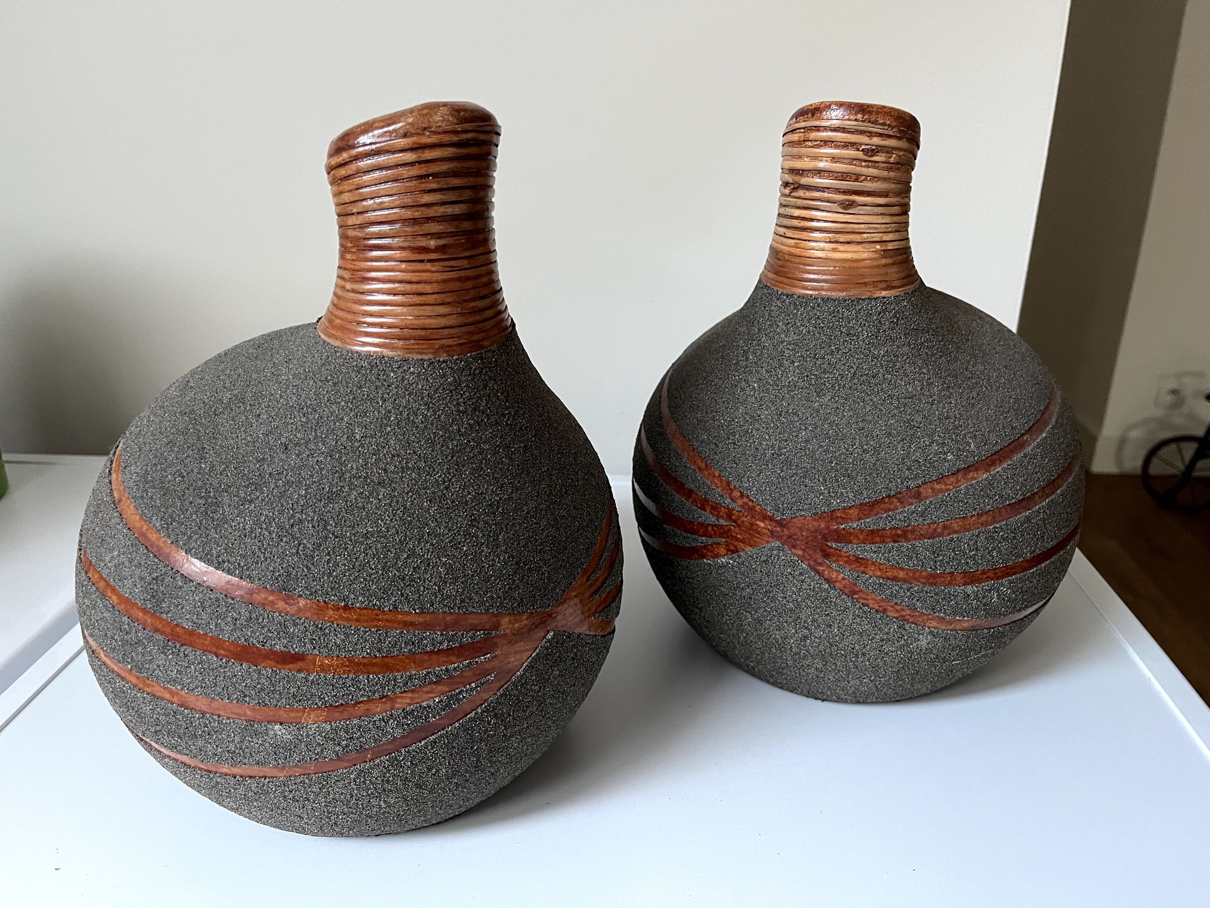Komplet 4x Wazon Dzban Indonezja Rustykalny Retro Ceramiczny ceramika