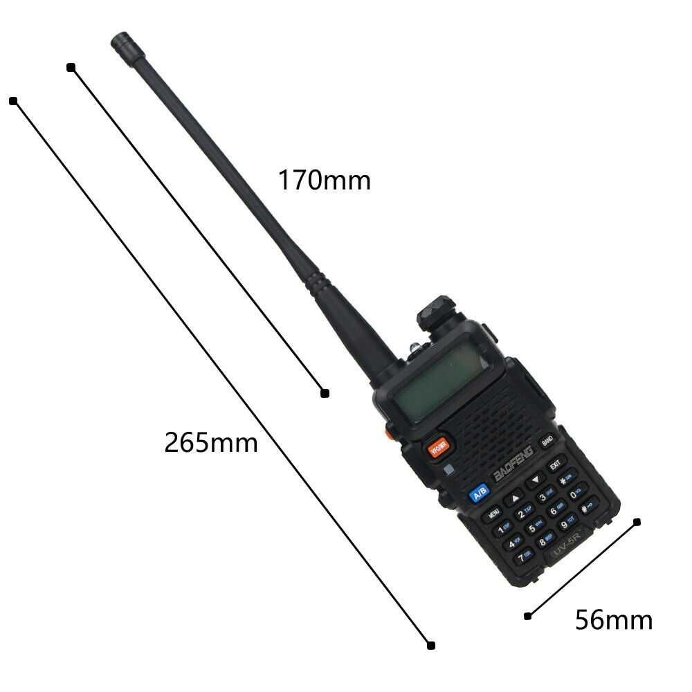 Radio transmissor Bao fgeng UV 5R UHF VHF Duas vias HAM FM Radio