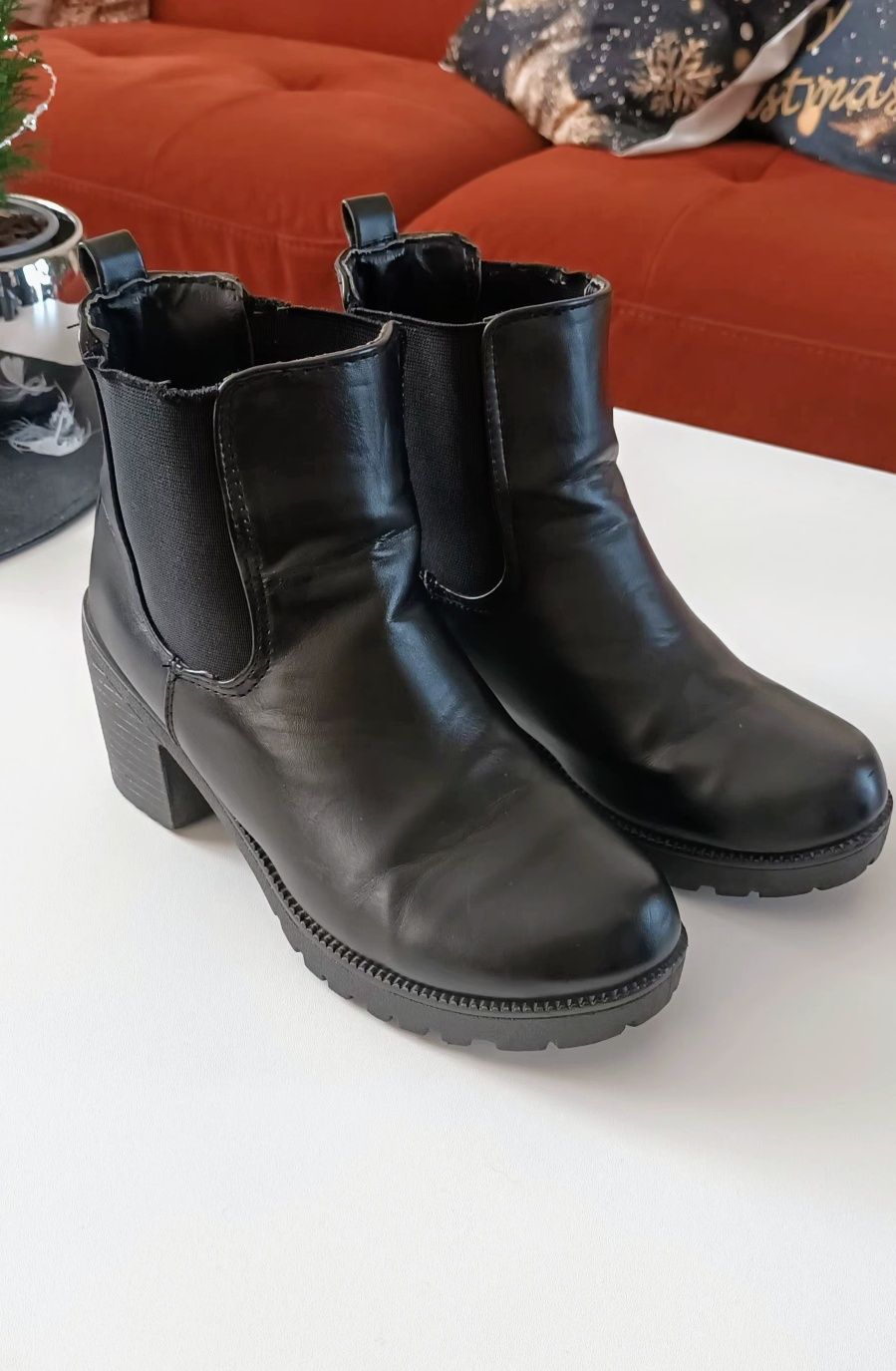 Botki czarne  roz.36