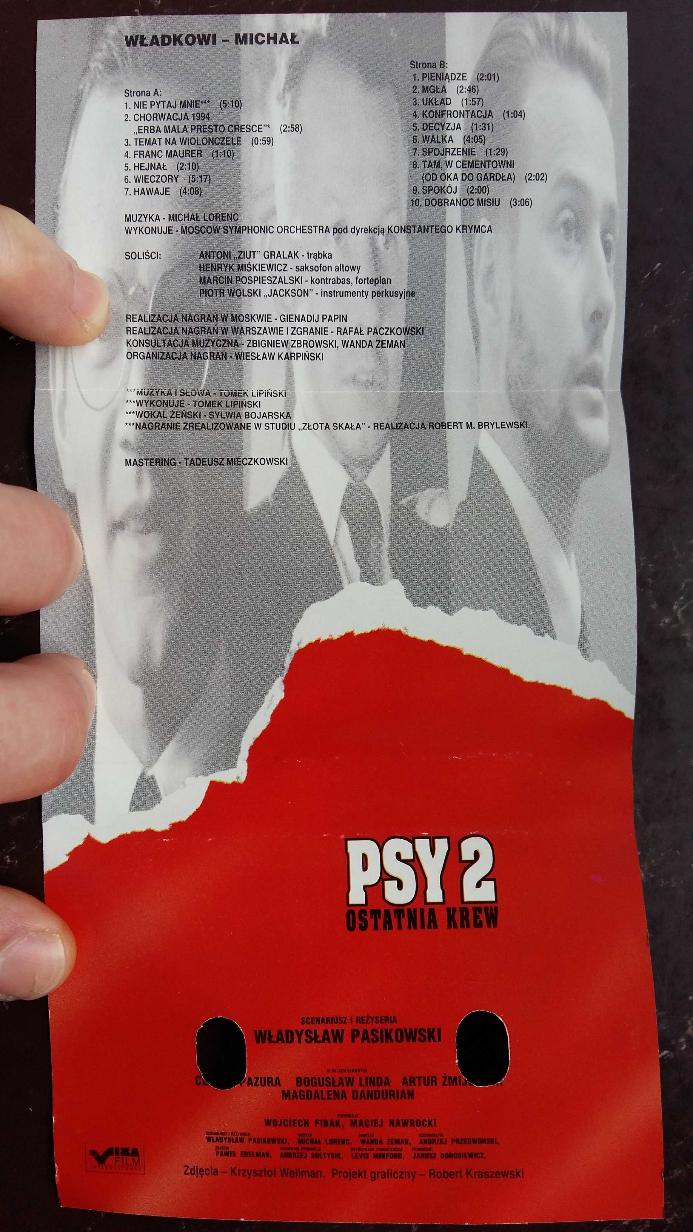 Kaseta magnetofonowa Psy 2- Ostatnia krew ,Muzyka filmowa