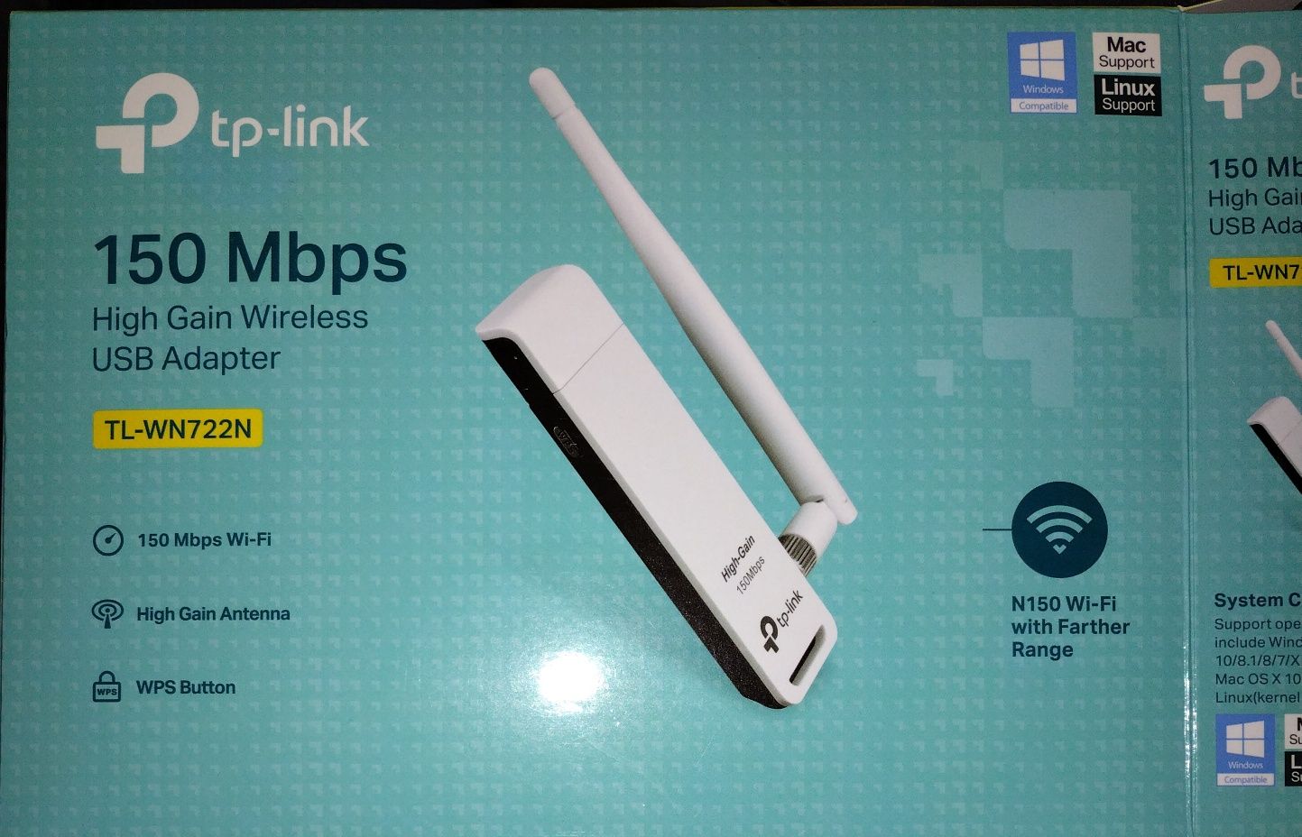 WiFi karta sieciowa USB TL-WN722N antena