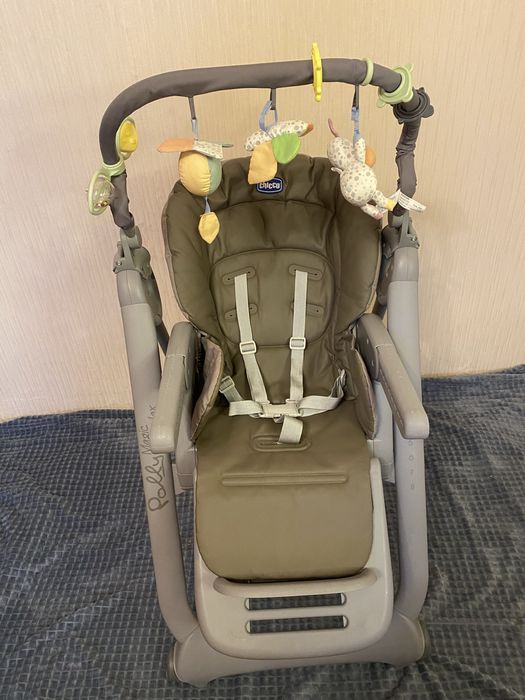 Стільчик для годування chicco polly magic 0 +