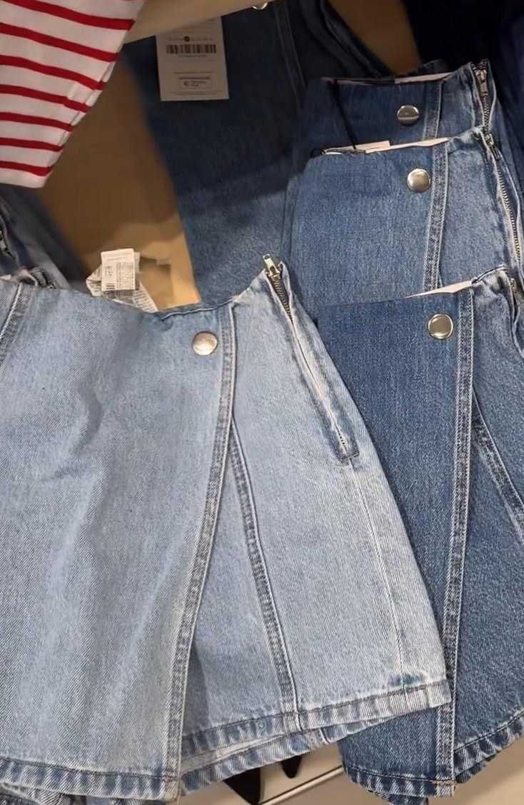 Шорты-юбка джинсовые   Страдивариус