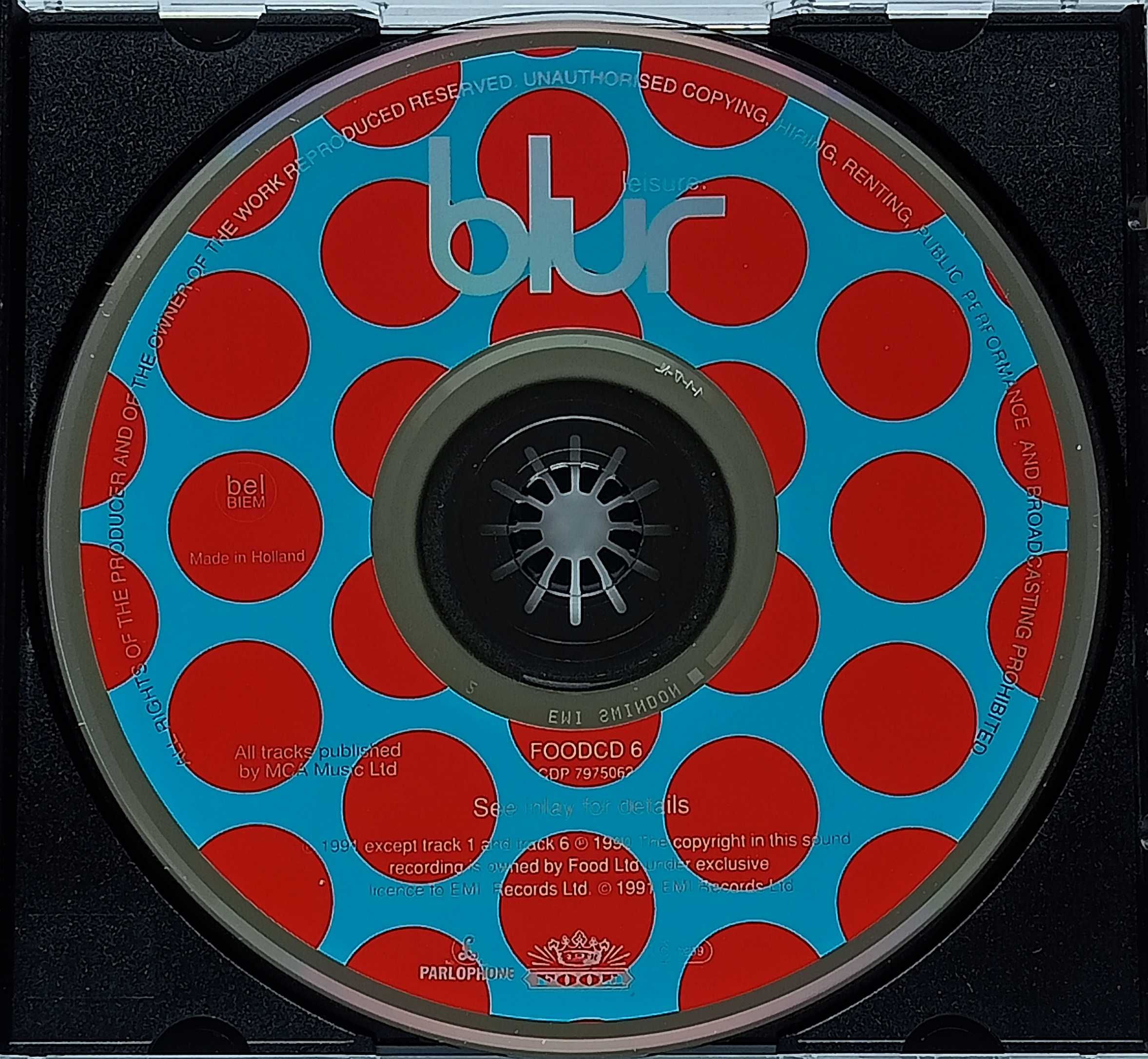 Blur – Leisure CD 1991, stare wydanie!