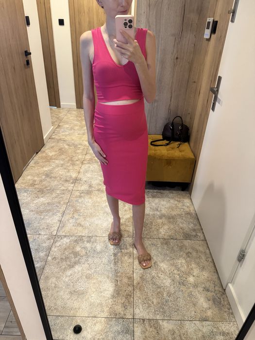 Prążkowany zestaw ciążowy Reserved xs