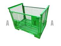 Kosze składane gitterbox 120x80 kosz paleta metalowa pojemnik