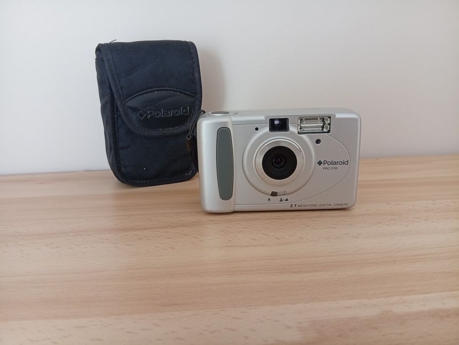 Polaroid cyfrowy na baterie AA + etui, częściowo sprawny