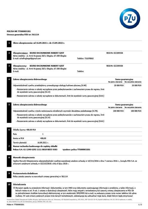 Biuro Rachunkowe, VAT, PIT, Kadry, Ryczałt 130 zł, KPIR 140 zł.