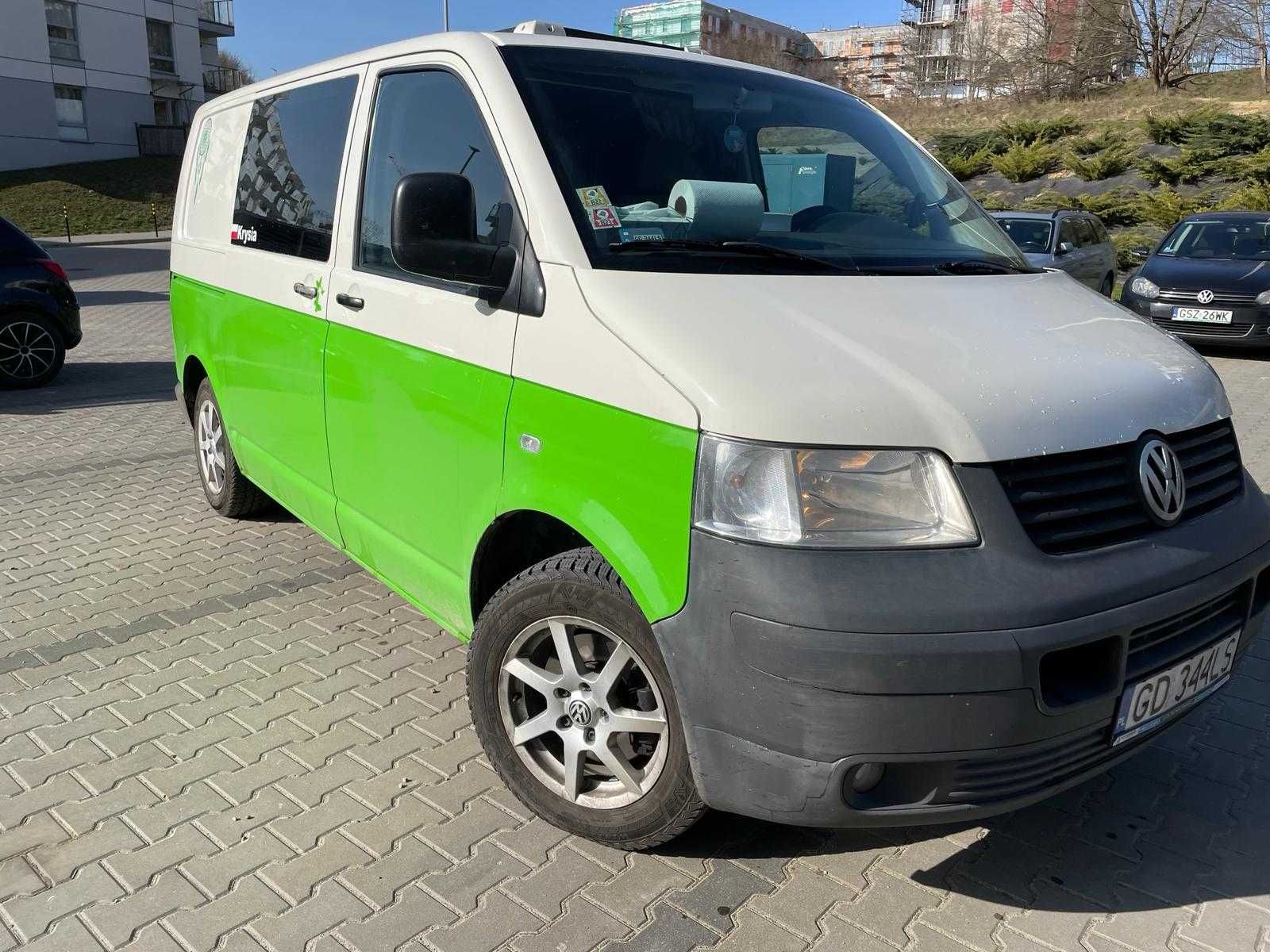 VW/TRANSPORTER/T5/1,9TDI bez rdzy! dostawczak + mini kamper piękny !