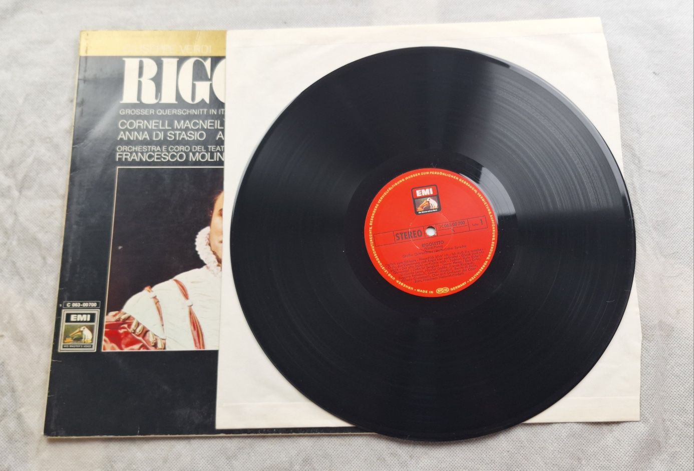 LP Verdi - Rigoletto Grosser Querschnitt In Italienischer Sprache