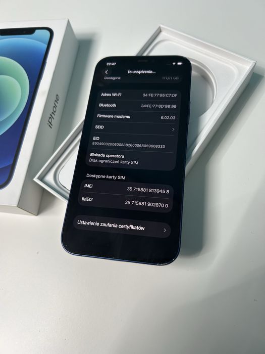 IPhone 12 • 128GB • Kabel • Dobry stan