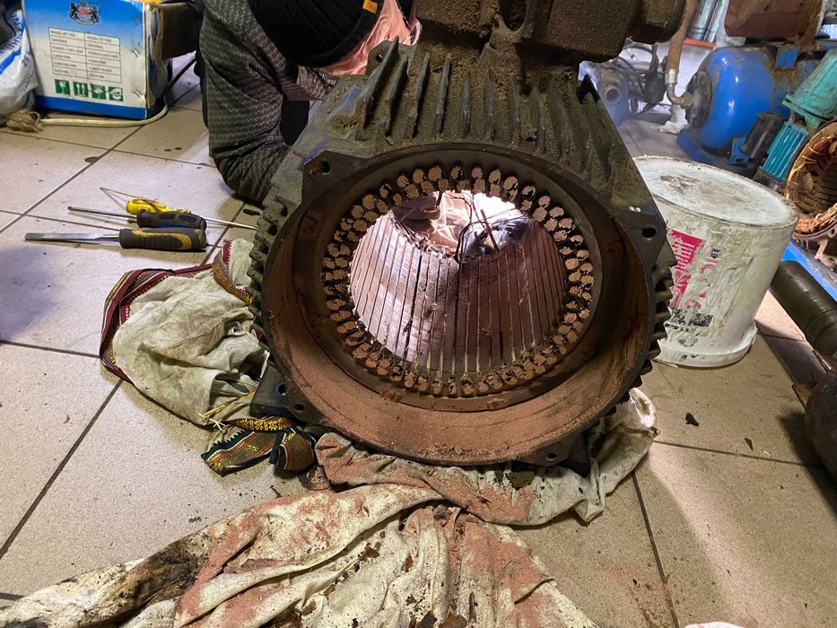 Перемотка великих двигунів 220V,380V.Майстерня,Дніпро