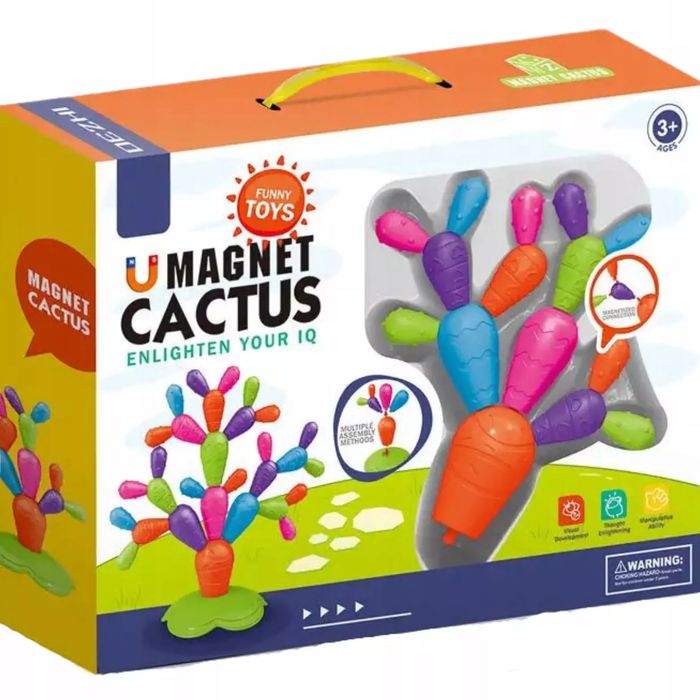 Klocki magnetyczne XXL kaktus 31el. Maksik