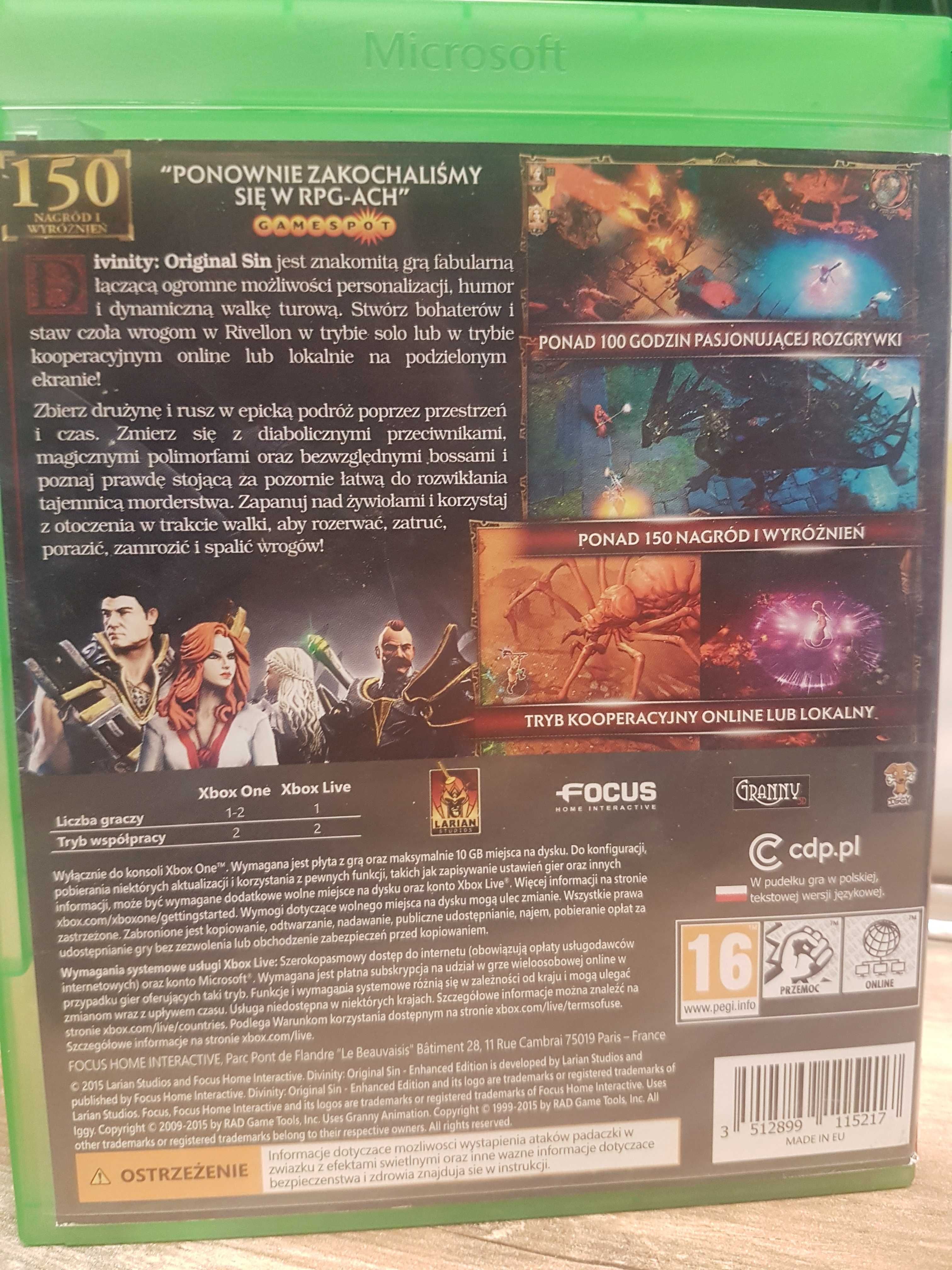 Divinity: Original Sin II - Definitive Edition XBOX ONE,