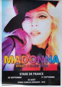 Madonna Sticky & Sweet Tour Paris Plakat