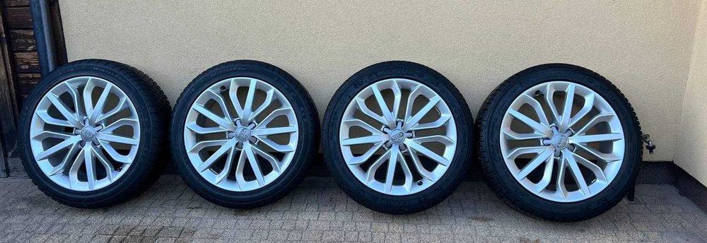 Komplet oryginalnych alufelg Audi 19" z oponami zimowymi