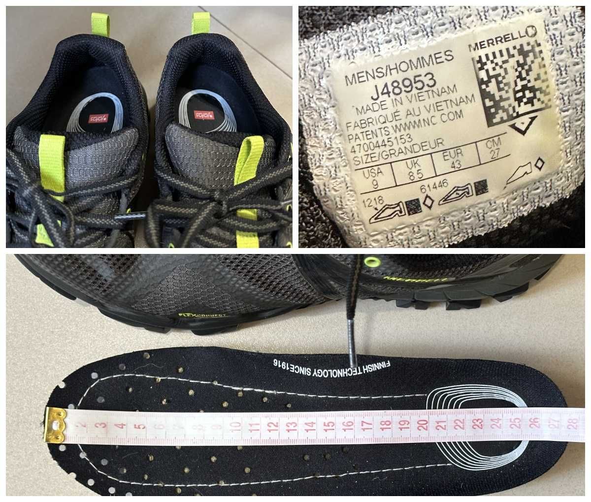Трекинговые кроссовки Merrell Mqm Flex р-р EUR-43/42-27 см.