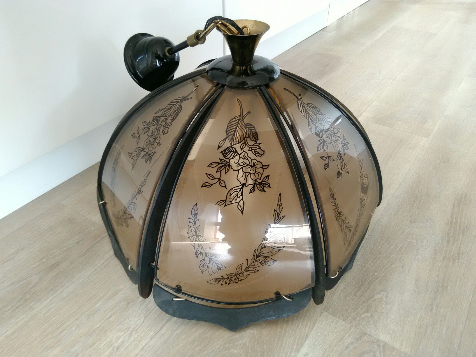 stara Polska lampa PRL żyrandol wyrób lamp retro vintage loft design