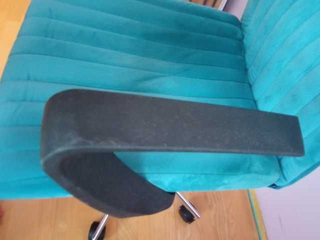 Fotel obrotowy dla dziecka/ucznia - Entler zielony turkusowy