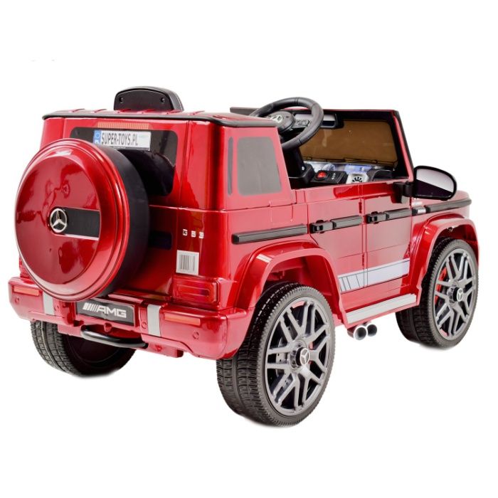 MERCEDES G63 na akumulator KOŁA miękkie EVA, Ecoskóra LAKIER BBH0002