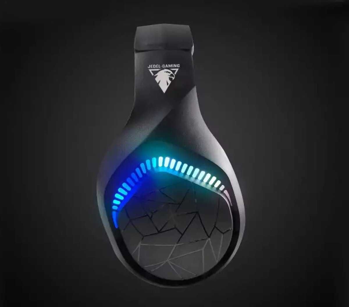 SŁUCHAWKI gamingowe przewodowe RGB z mikrofonem Jedel-Gaming s838
