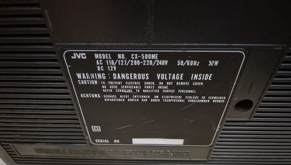 Radiomagnetofon JVC CX-500ME