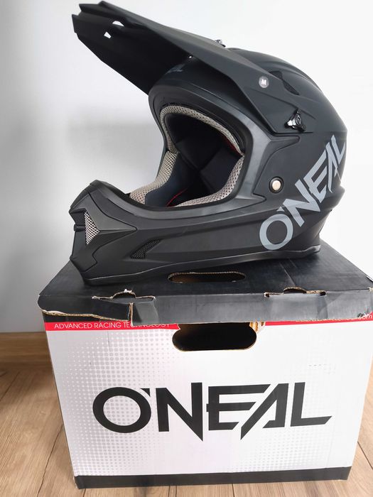 Kask O'NEAL sonus helmet solid black M fullface, worek