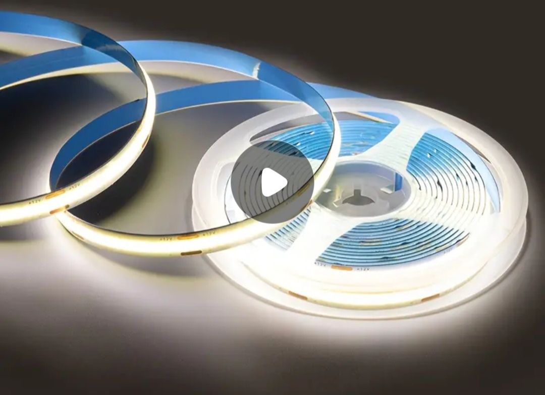 Taśma LED cob 5 metrów nowe 24V 6500K zimny biały 15 metrów ledy