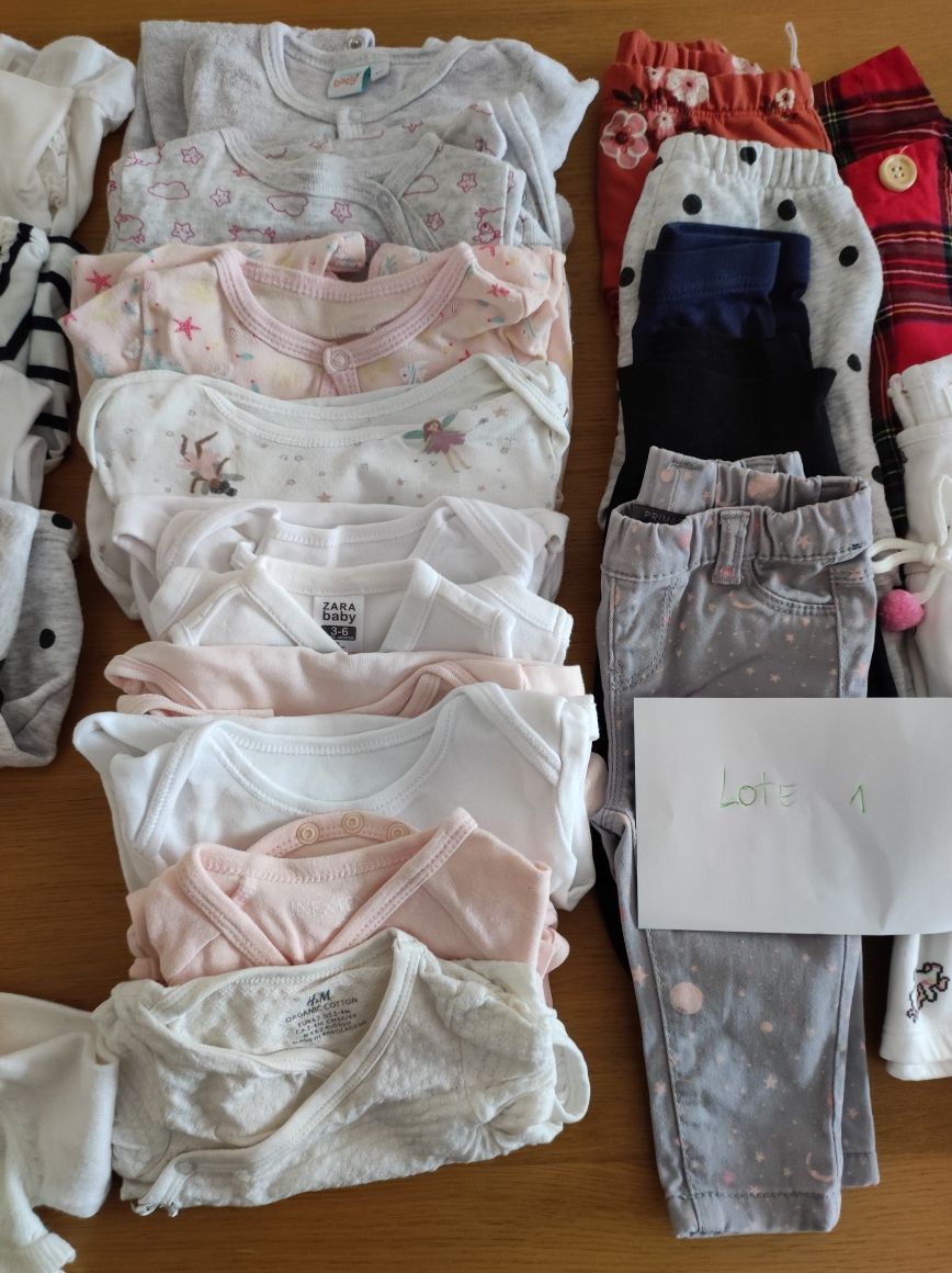 Lote roupa bebé menina - 3/6 meses