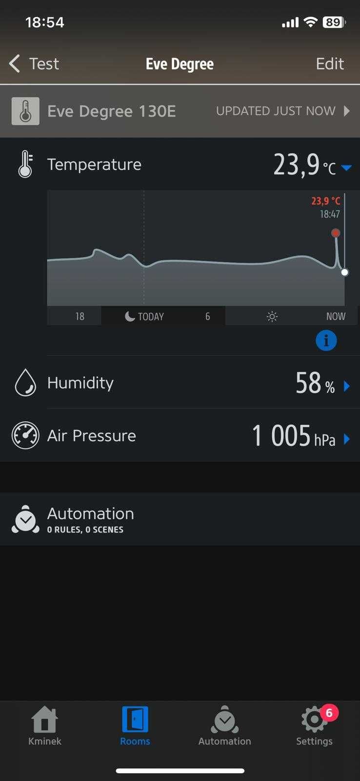 Eve Degree stacja pogodowa HomeKit temperatura wilgotność i ciśnienie