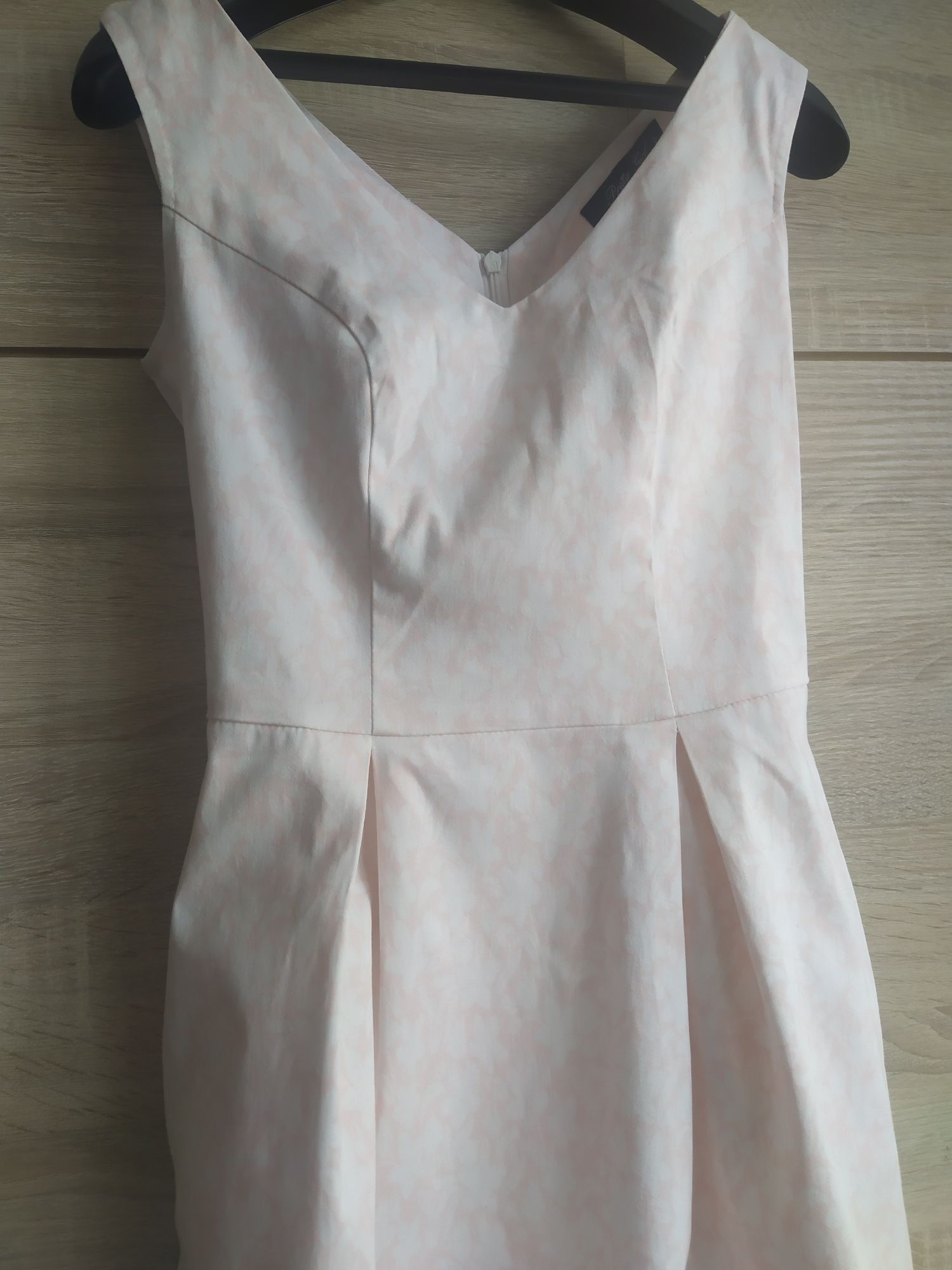 Sukienka Pretty One XS wesele lato biało różowa