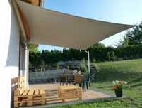 Żagiel maszt parasol ogrodowy pergola Skugi