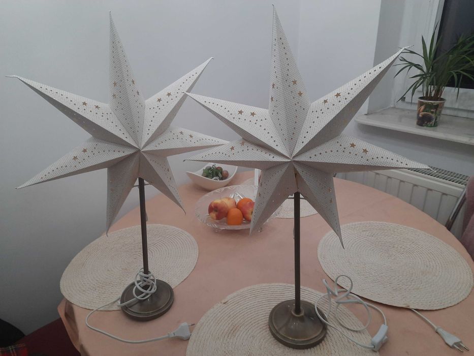 Lampa Dekoracyjna GWIAZDA ADWENTOWA STOJĄCA 65cm cena za 2szt