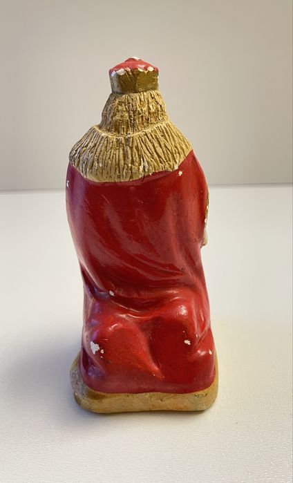 Stara figurka gipsowa król Melchior do szopki bożonarodzeniowej