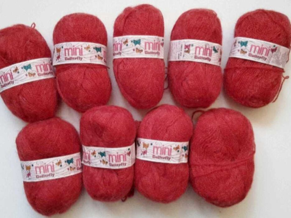 Włóczka z Moherem 7,9zł/50gr Sandnesgarn Zestaw 450gr