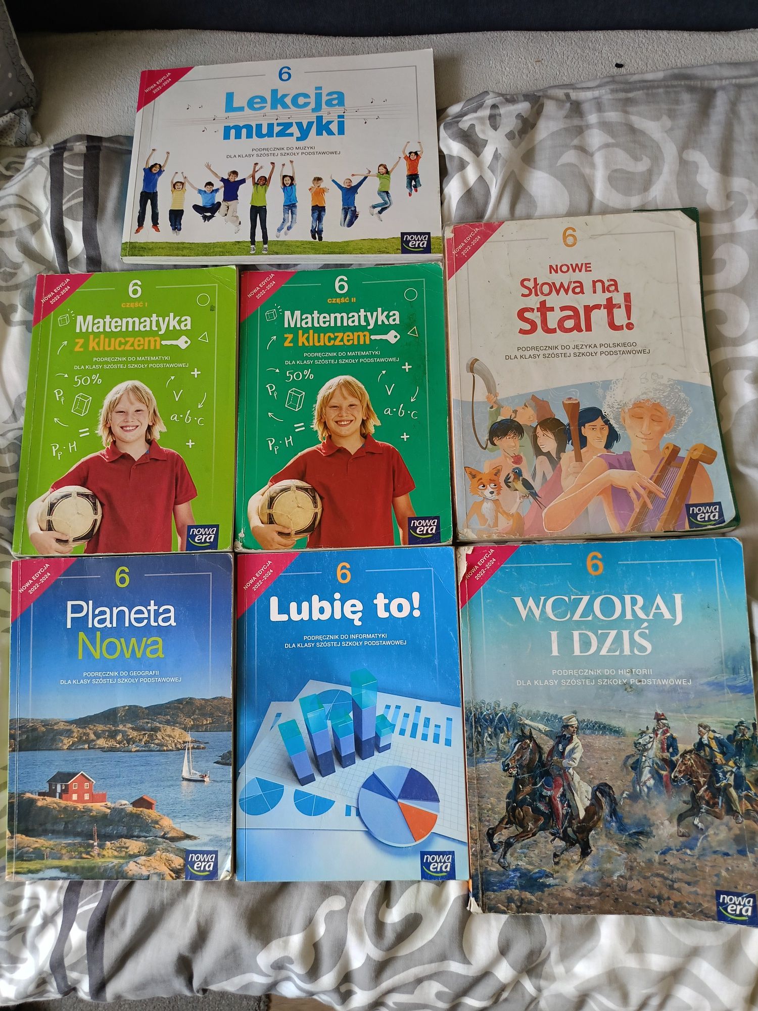 Matematyka z kluczem 6, Nowe słowa na start 6, Planeta nowa 6 itp.